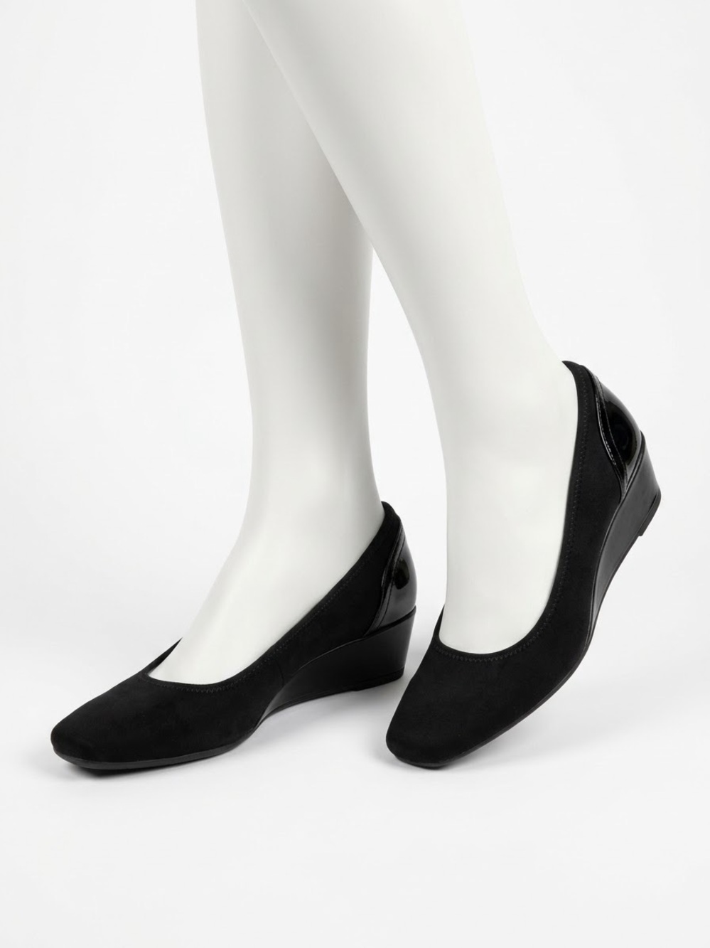 Classic Black Women's Wedge Flats